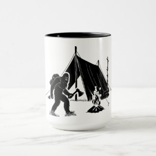 Bushcraft Adventure Camping Bigfoot Mug