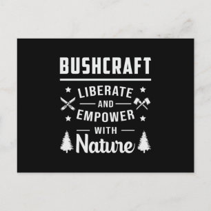 Bushcraft Apocalypse Survival Outdoor Funny Gift Postcard