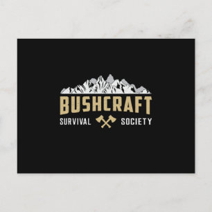 Bushcraft Apocalypse Survival Outdoor Funny Gift Postcard