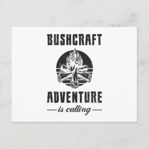 Bushcraft Bushcrafter Survival Outdoor Gift Idea Postcard