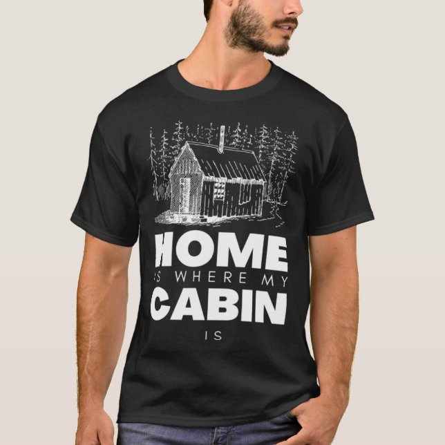 Bushcraft Cabin Bushcraft Gear and Bushcraft Tools T-Shirt (Front)