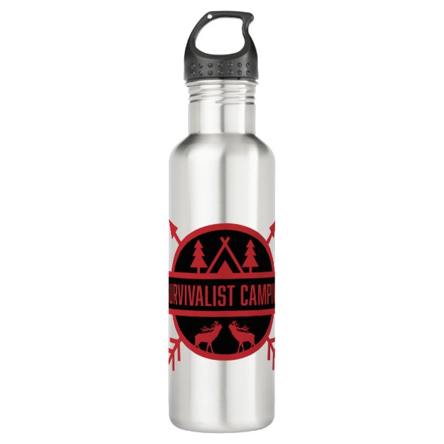 Bushcraft  Nature Survivalist 710 Ml Water Bottle (Front)