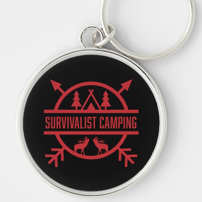 Bushcraft  Nature Survivalist Key Ring (Front)