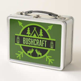 Bushcraft Nature Survivalists    Metal Lunch Box