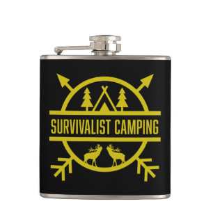 Bushcraft Outdoor Survivalist Hip Flask