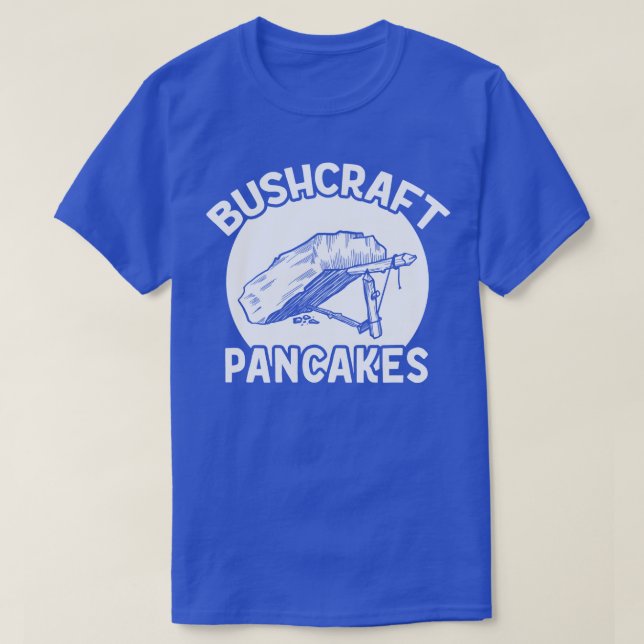 Bushcraft Pancakes Deadfall Trap T-Shirt (Design Front)