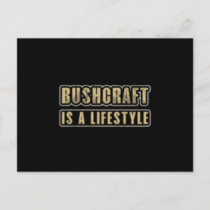 Bushcraft Survival Outdoor Bushcrafter Funny Gift Postcard