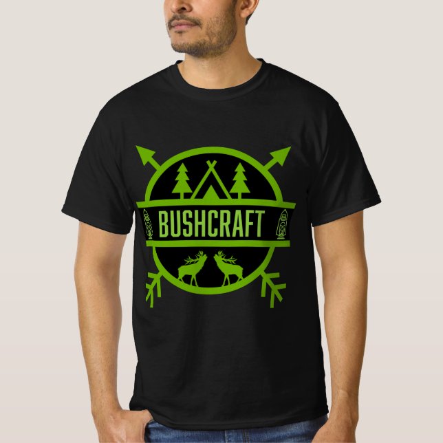 bushcraft survivalists   T-Shirt (Front)