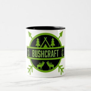 bushcraft survivalists   Two-Tone coffee mug
