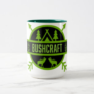bushcraft survivalists   Two-Tone coffee mug