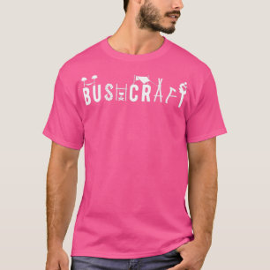 Bushcraft Wordart Hammock and Primitive Skills Cla T-Shirt