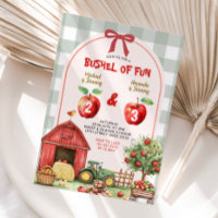 Bushel of Fun Apple Sibling Birthday Gingham Party