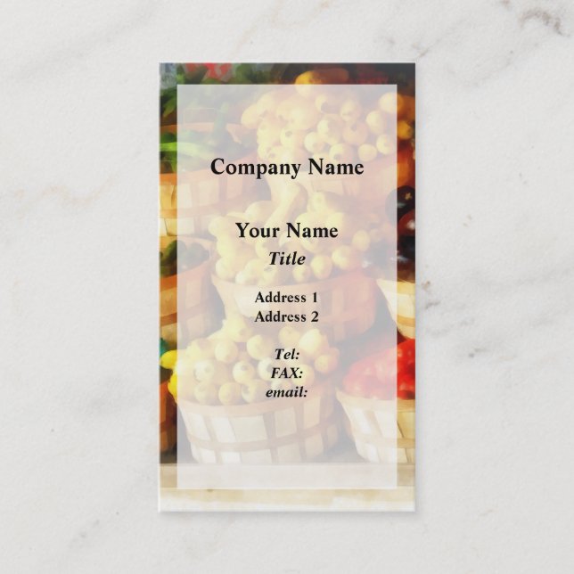 Bushels of Flavour Business Card (Front)