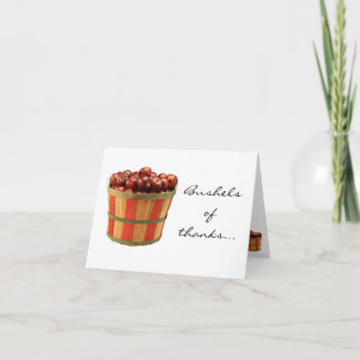 Bushels Of Thanks... Thank You Card