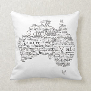 Bushfire Special Edition Aussie Slang Map Cushion
