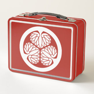 Bushido Bento: Tokugawa White Emblem Metal Lunch Box