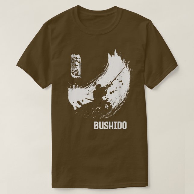 Bushido Samurai Way of The Warrior  T-Shirt (Design Front)