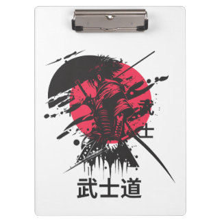 Bushido Spirit: Samurai Warrior Aesthetic Clipboard