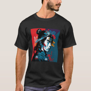Bushido Vintage Samurai Japanese Warrior Retro Swo T-Shirt