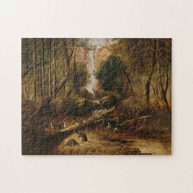 Bushland Landscape by John Skinner Prout Jigsaw Puzzle (Horizontal)