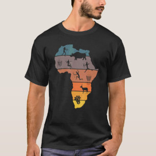 Bushman Khoi San Hunt African Djembe Drum Vintage  T-Shirt