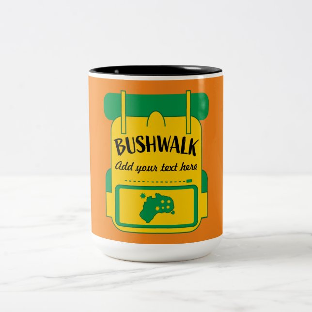 bushwalks australia Two-Tone coffee mug (Center)