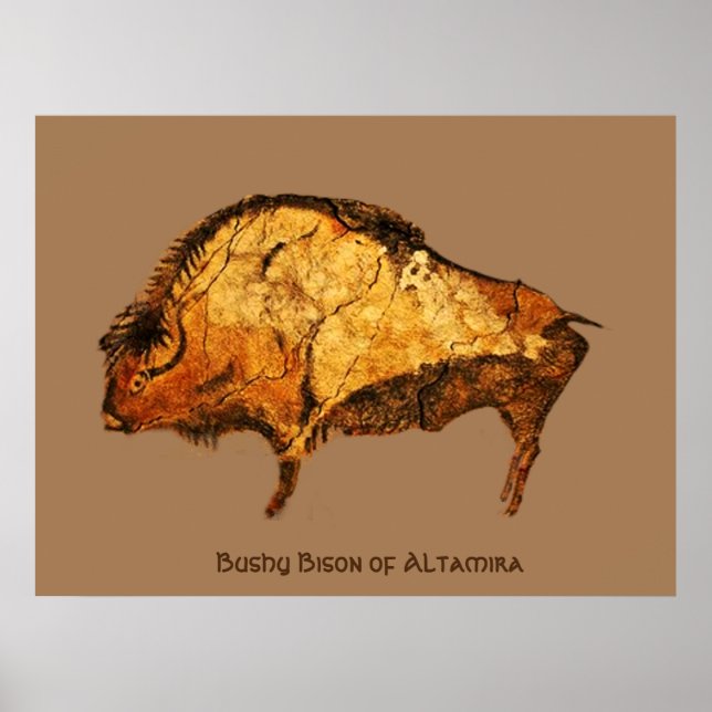 Bushy Bison of Altamira Poster (Front)