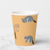 Bushy Tail Possums Paper cup