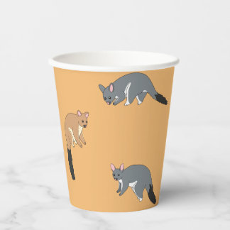 Bushy Tail Possums Paper cup