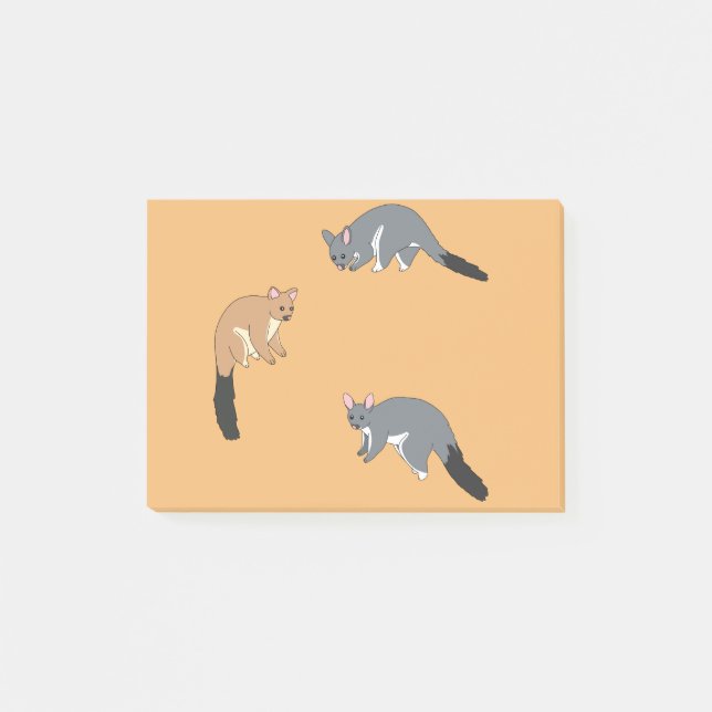 Bushy Tail Possums Post-it Notes (Front)
