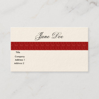 Businees Card- Red Line Business Card