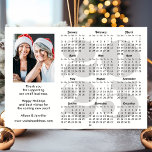 Business 2024 Calendar Minimalist Silver Glitter<br><div class="desc">2024 Calendar Business Photo Minimalist Silver Glitter Holiday Magnetic Card. All the texts are pre-arranged for you to personalise easily and quickly with your own details. Wish you all a Happy Holidays and an Amazing New Year! For many other card designs, please visit : (Business Holiday Cards) https://www.zazzle.com/collections/119095696689680604 (Business Magnetic...</div>
