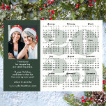 Business 2025 Calendar Sage Green Photo Magnetic<br><div class="desc">Sage Green 2025 Calendar Business Photo Minimalist Holiday Magnetic Card. All the texts are pre-arranged for you to personalise easily and quickly with your own details. Wish you all a Happy Holidays and an Amazing New Year! For many other card designs, please visit : (Business Holiday Cards) https://www.zazzle.com/collections/119095696689680604 (Business Magnetic...</div>