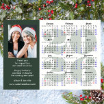 Business 2026 Calendar Sage Green Photo Magnetic<br><div class="desc">Sage Green 2026 Calendar Business Photo Minimalist Holiday Magnetic Card. All the texts are pre-arranged for you to personalise easily and quickly with your own details. Wish you all a Happy Holidays and an Amazing New Year! For many other card designs, please visit : (Business Holiday Cards) https://www.zazzle.com/collections/119095696689680604 (Business Magnetic...</div>