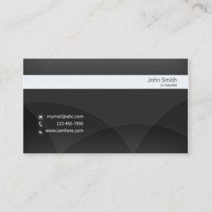 Business, 3.5" x 2.25", 100 pack, Gray_White Business Card