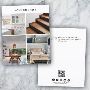 Business 4 Promotional Photo Double Sided Flyer