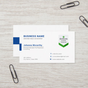 Business Accountant Logo   Minimalist Modern Busin Card