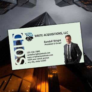 Business Acquisition Company Business Card