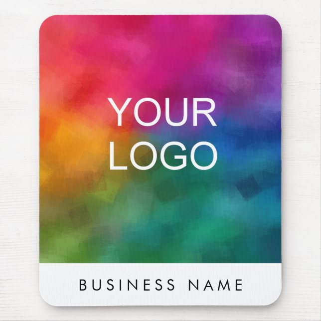Business Add Your Company Business Logo Vertical Mouse Pad (Front)
