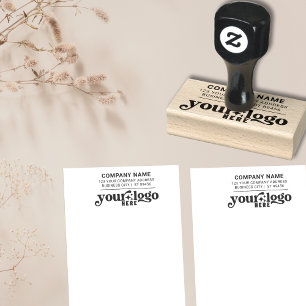 Business Address Company Logo Professional Rubber Stamp