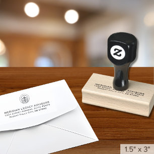 Business Address   Logo Professional Corporate Rubber Stamp