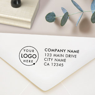 Business Address   Logo Professional Corporate Rubber Stamp