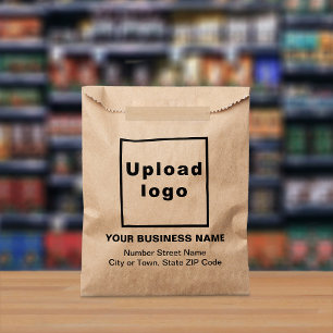 Business Address on Brown Paper Bag