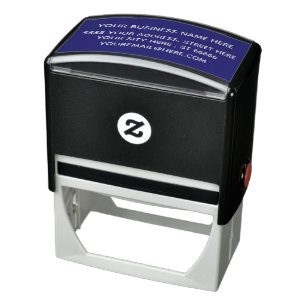 Business Address Your Company Personalised - Self-inking Stamp