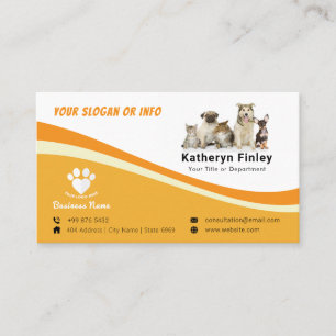 Business Animal pet   Simple  Card