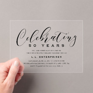 Business Anniversary Invitation