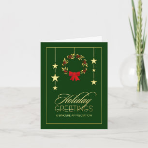 Business Appreciation Holiday Greeting Cards