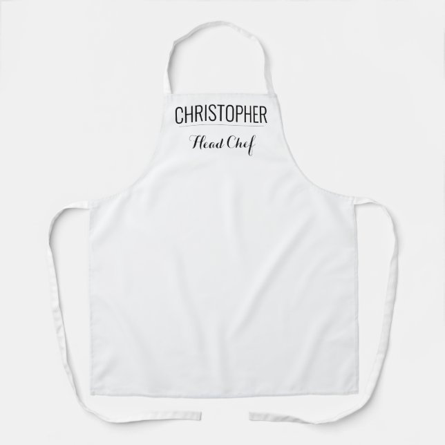 Business Apron w/ Chef Name  (Front)