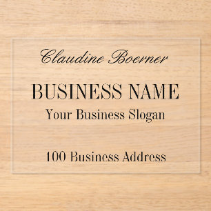 Business Artist Crafter Small Affordable Acrylic Acrylic Invitations