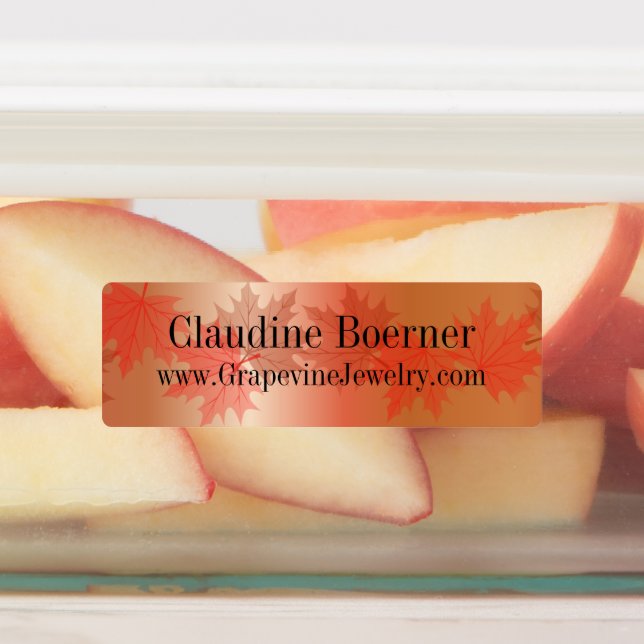 Business Artist Crafter Waterproof Rectangular (Affixed)